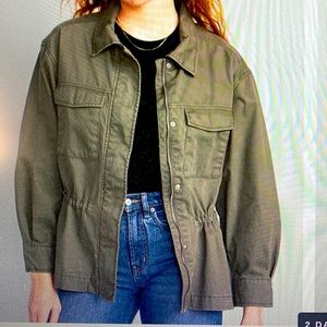 Cinched-Waist Utility Jacket